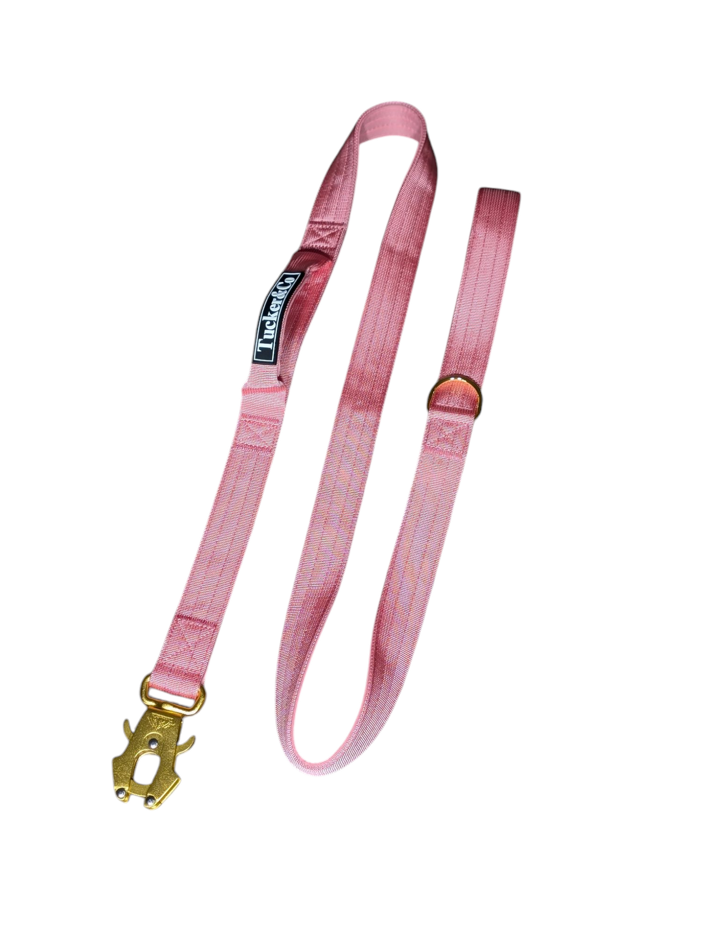Tucker&Co London 1.5m Double Handled Tactical Frog Clip Lead in Soft Pink.